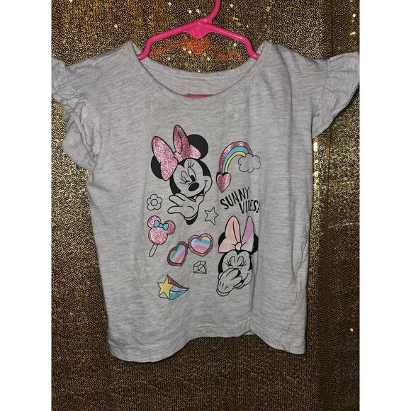 ✨ Minnie Mouse Glitter Shirt Set (2-Pack) – Girls Size 3T - Picture 8 of 10